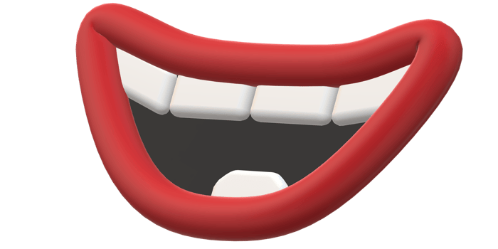 3D Cartoon Mouths for Animation Projects png