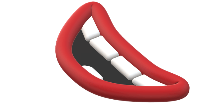 3D Cartoon Mouths with Vibrant Colors png