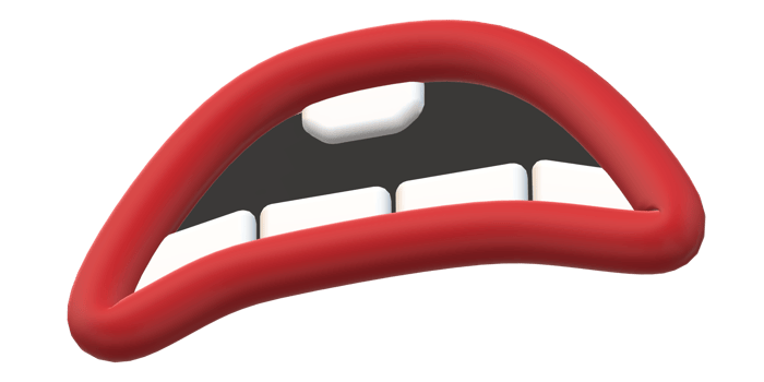 3D Cartoon Mouth Expressions png
