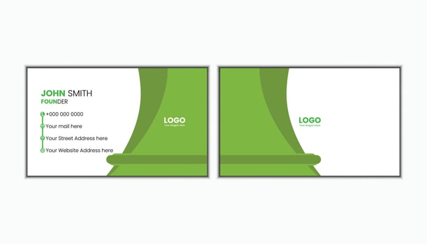 Visiting card design vector