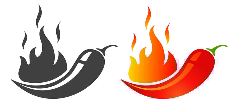 Emblems jalapeno or chilli peppers vector