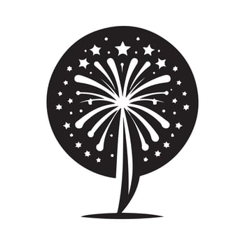 Firework Silhouette for Creative Designs vector