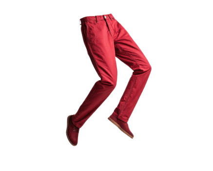 Stylish red pants mockup showcasing modern design perfect for casual or formal wear, adding vibrant touch to any outfit png