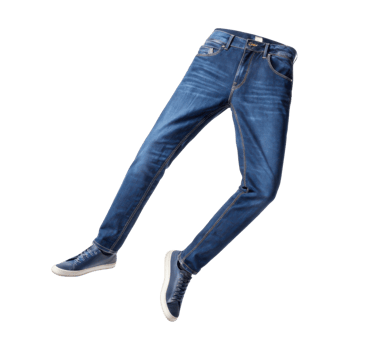 Stylish blue pants mockup showcasing modern design perfect for casual wear and fashion presentations png