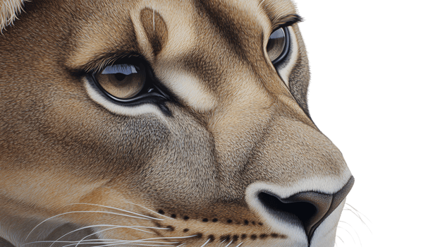 Closeup of a Big Cats Face Wild Animal Portrait Wildlife Photography png