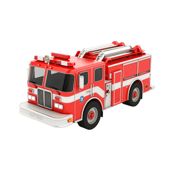 A bright red fire truck ready to respond to emergencies quickly png