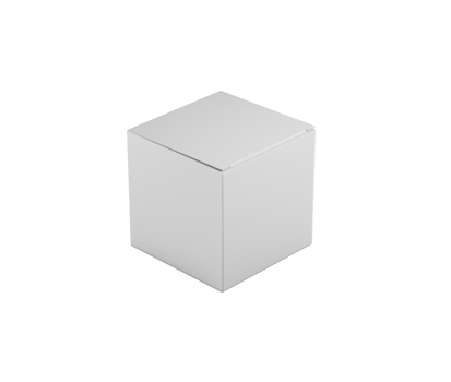 A square cardboard box for packaging, branding and product mockups. 3d Illustration png