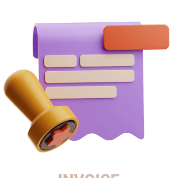Invoice with Stamp Icon png