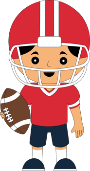 Football player clipart png