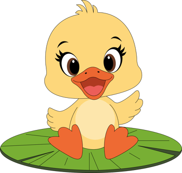 Cute duck clipart png