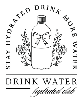 Drink more water stay hydrated club fit gym girl reminder hydrate quotes sayings sticker cute floral water bottle retro vintage girly fancy black aesthetic print shirt design transparent background png