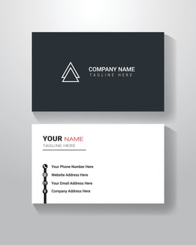 Black And White Business Card Design vector