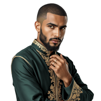 A man in an oriental outfit png