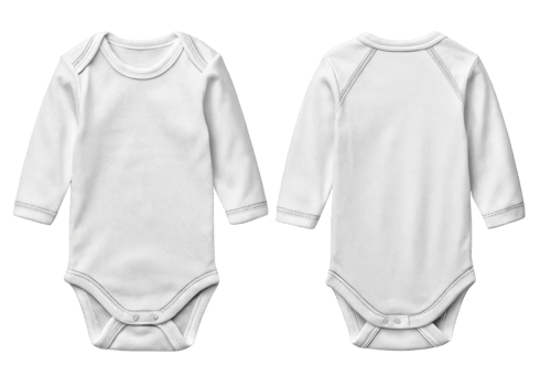 soft baby bodysuit mockup featuring simple design, perfect for showcasing custom prints or designs png