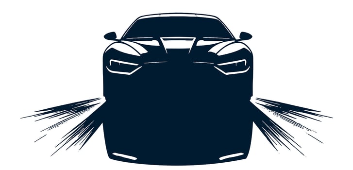 Modern car icon on a white background vector