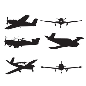 Beechcraft BE35, Beechcraft Baron Airplane Side vector