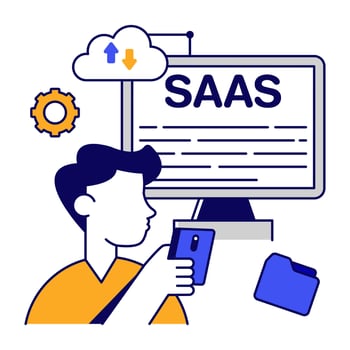 design icon of cloud data transfer vector
