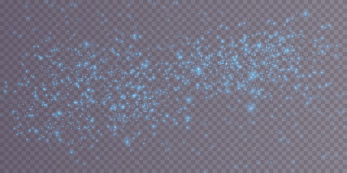 Blue glitter particles create a magical effect that captivates the eye and imagination, drawing one into wonder vector