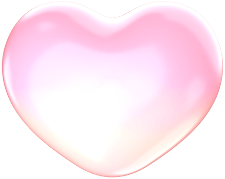 Pink Heart 3D Kawaii Stationery Stickers Illustration for Decorations png