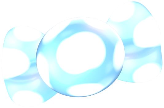 Blue Milk Candy 3D Kawaii Stationery Stickers Illustration for Decorations png