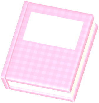 Pink Notebook 3D Kawaii Stationery Stickers Illustration for Decorations png