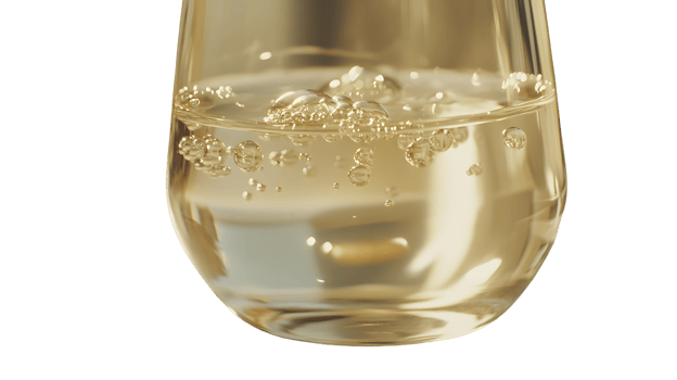 A glass of sparkling beverage with bubbles rising perfect for refreshment and celebration png