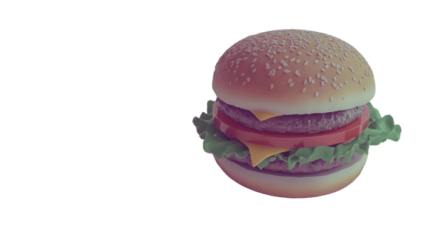 Delicious Hamburger with Fresh Ingredients and Sesame Seeds Ideal for Food Photography and Cul png