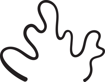 Cute Coral Doodle Outline png