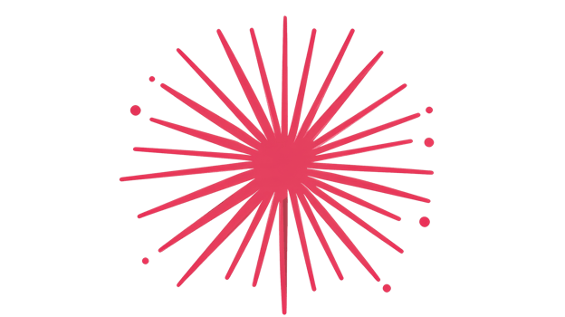 Starburst with Rays, Dots on Black Background , cut out transparent png