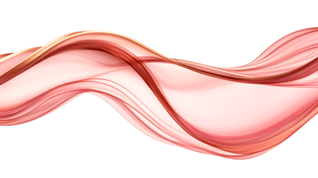 Abstract Pink Wave on Black Backdrop, cut out transparent png