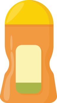 Yellow Shower Gel Bottle vector