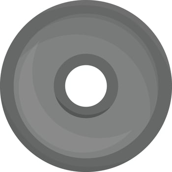 Steel Barbell Weight vector
