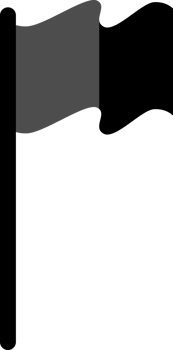 Black flag pole icon png