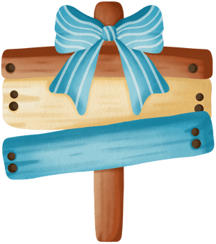 Cartoon Wooden Sign,Cute Wooden Sign with Bow,Striped Bow Wooden,Nautical Wooden Sign png