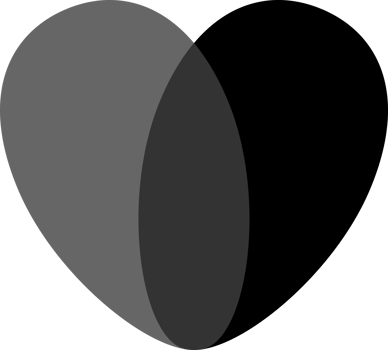 Black doodle heart love icon png