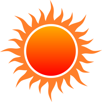 Orange sun sunshine icon png