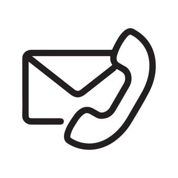 Email address or contact symbol vector