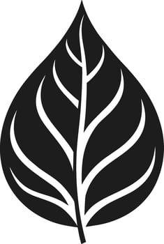 A Minimalist Leaf Silhouette - Eco-Friendly Nature Illustration vector