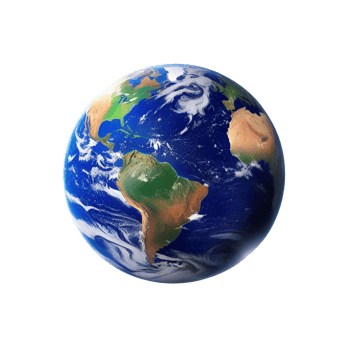 planet earth in the space png