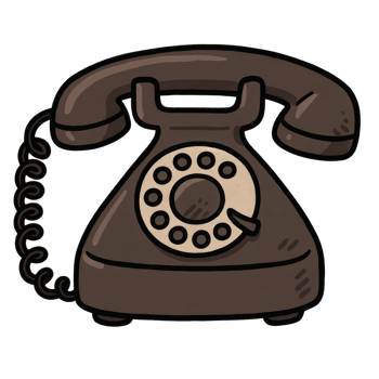 classic rotary telephone with transparent background for retro tech, vintage communication, contact icons, and nostalgic interface use png