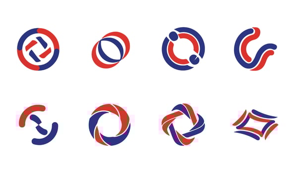 3D Effect Logo Design for Futuristic and Dynamic Business Logos vector