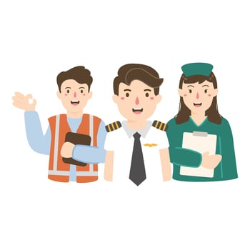 People with Various Profession. International Labor Day illustration vector