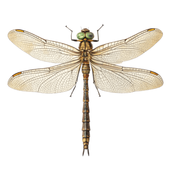 detailed illustration of dragonfly showcasing its intricate wings and vibrant colors, evoking sense of nature beauty png