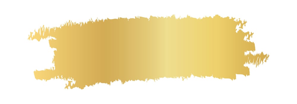 golden brush mark, gold stain, abstract gold stripe vector