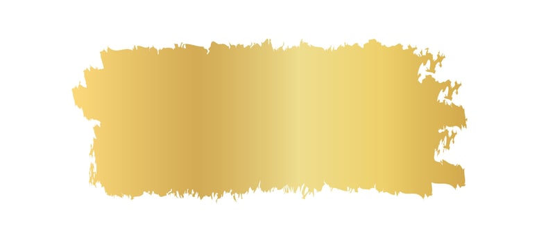 golden brush marks, gold stain, abstract gold stripe vector