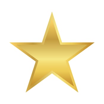 star gold, star golden icon, star shape vector