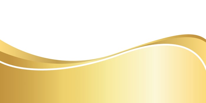 golden gradient for banner ad, gold wavy shape, gold wave curve on white background, golden wave corner shape for banner, stripes ribbon golden graphic, striped gold gradient luxury vector