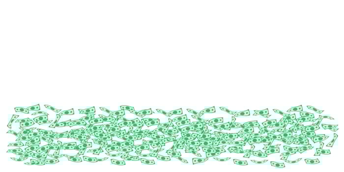 falling banknote money, scatter dollar, money bill vector