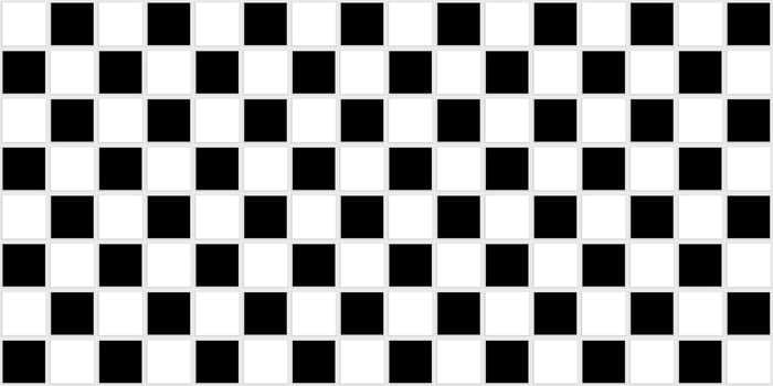 ceramic tiles, mosaic chess pattern, black white tile for background vector