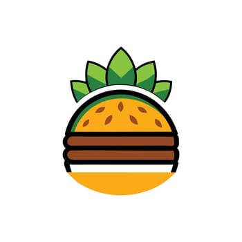 Illustration of sandwiches with cheese and tomato and a hamburger with salad vector